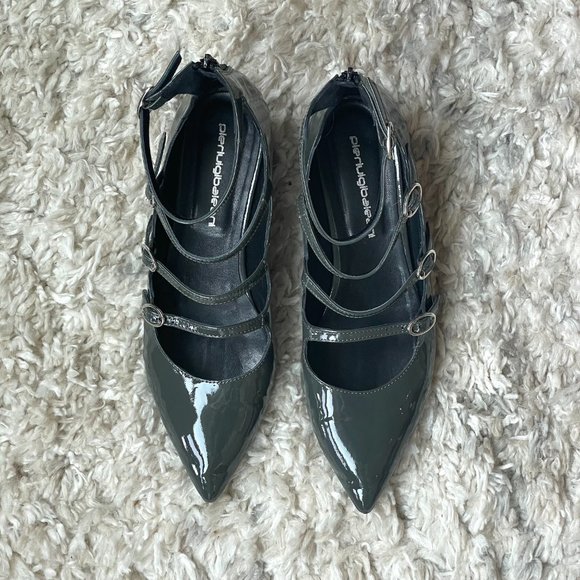 Pierluigi Baleani multi strap ballet flats - Picture 1 of 3